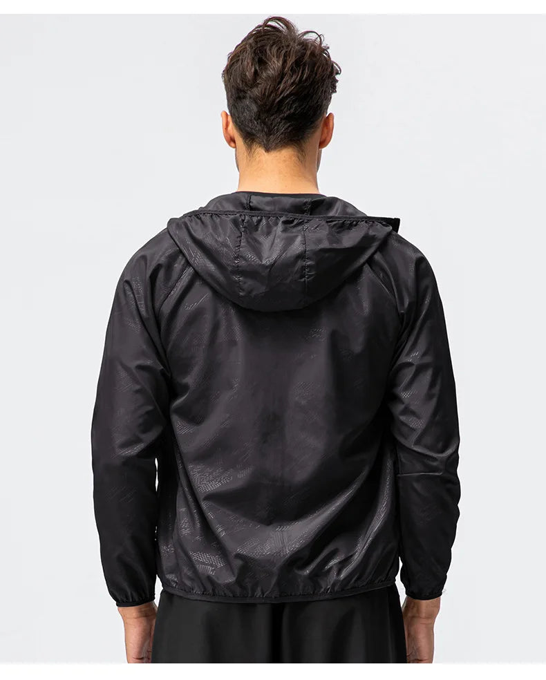 Unisex Waterproof Windbreaker Jacket – Sun Protection & Outdoor Use